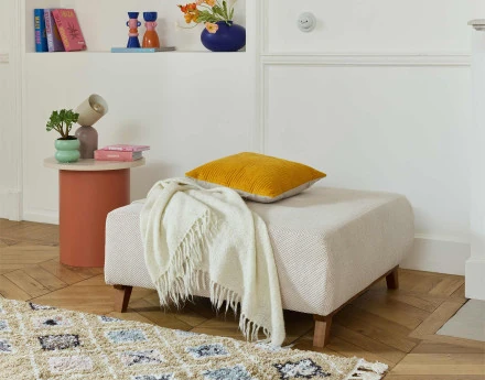 Pouf 95 cm en velours...