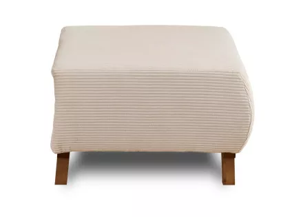 Pouf modulable 65 cm en velours côtelé Cristal