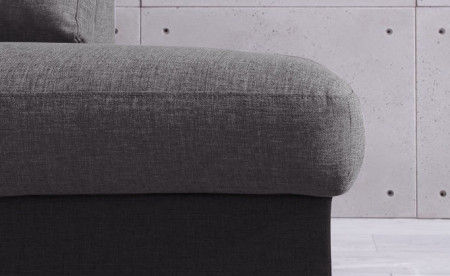 BOBOCHIC LILLY - Canapé panoramique convertible en tissu- coffre - angle droit BOBOCHIC LILLY - Canapé panoramique convertible en tissu- coffre - angle droit