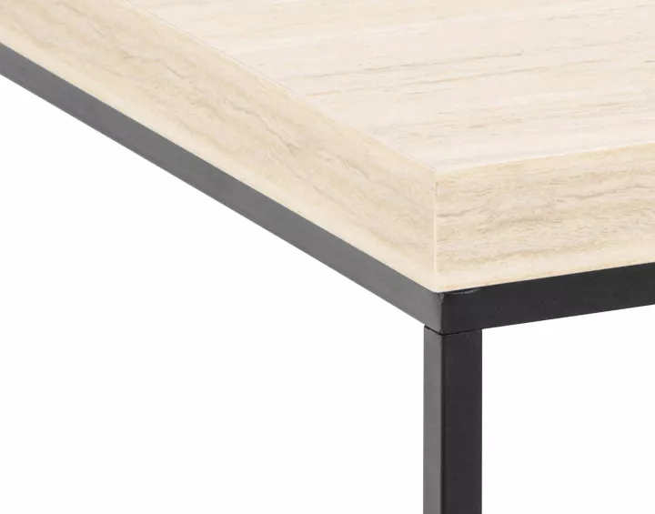 Table basse effet travertin 60 cm Alamosa