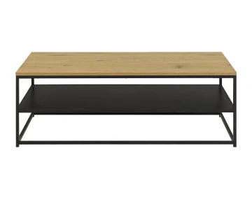 Table basse en bois et métal noir 120 cm Salida