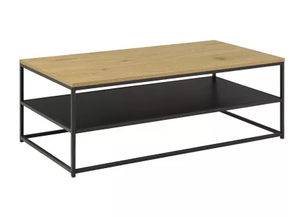 Table basse en bois et métal noir 120 cm Salida