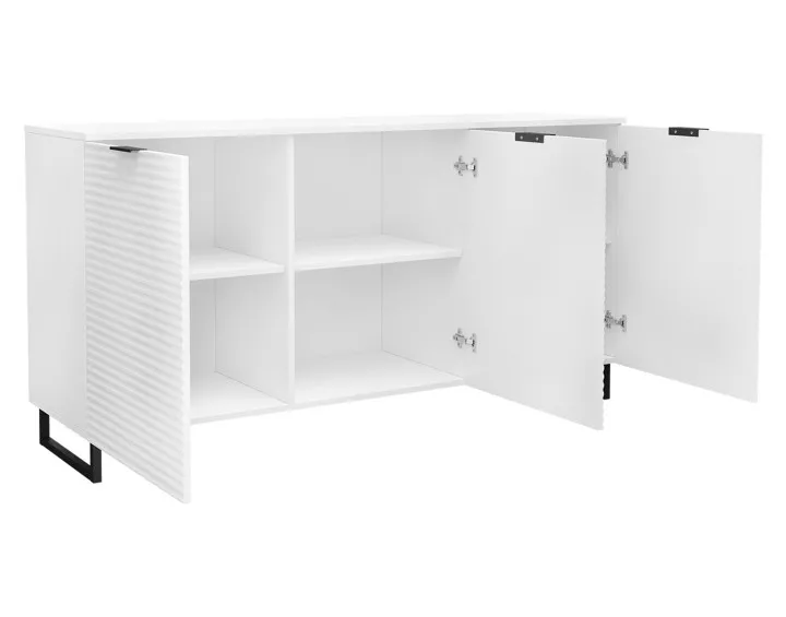 Buffet bas blanc 150 cm Barbara