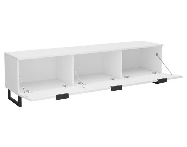 Meuble TV blanc 150cm Barbara