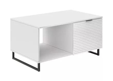 Table basse blanc 100cm Barbara