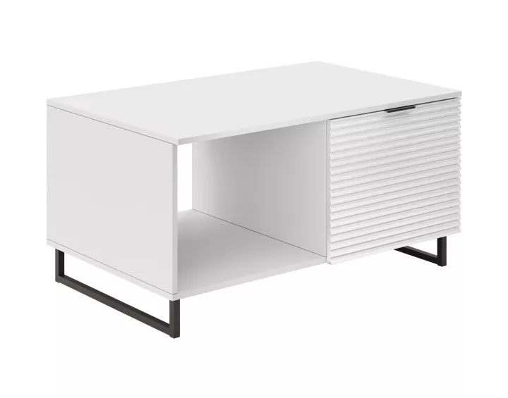 Table basse blanc 100cm Barbara