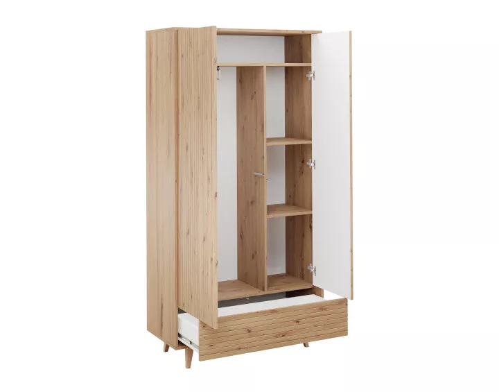 Armoire bois 92x180cm Diego