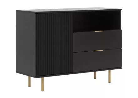 Buffet noir 107cm Monica