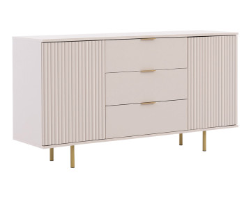 Buffet beige 3 tiroirs et 2...