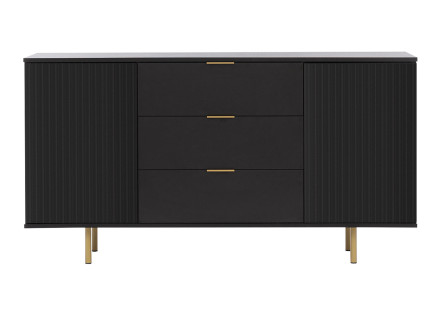 Buffet noir 150cm Monica