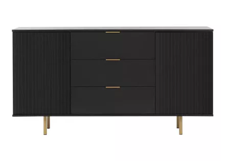 Buffet noir 150cm Monica