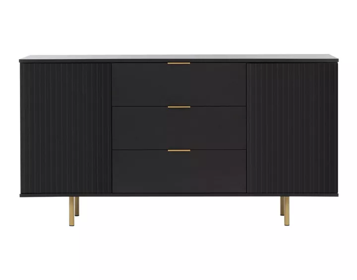 Buffet noir 150cm Monica