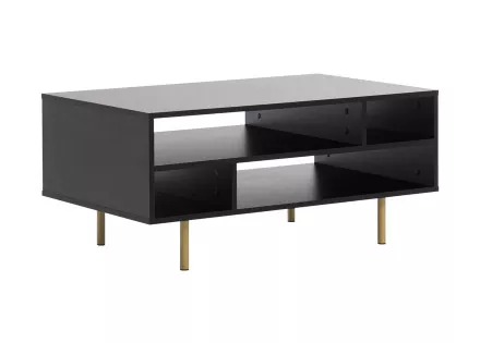 Table basse noir 100cm Monica