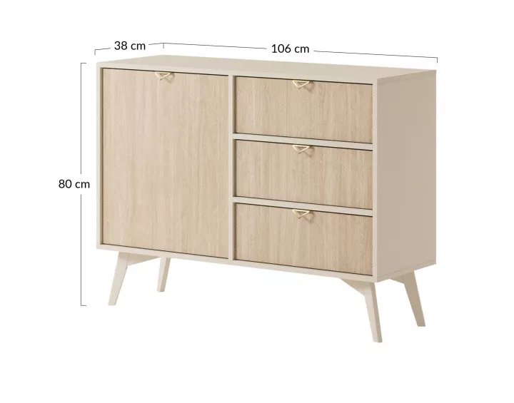 Buffet bois 106cm Newport