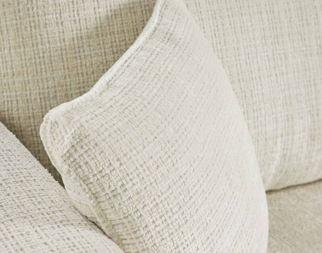 Canapé d'angle réversible 4 places convertible avec coffre en velours texturé Miro