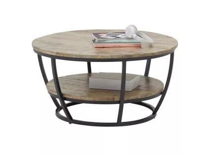 Table basse bois et noir 86cm Corazon