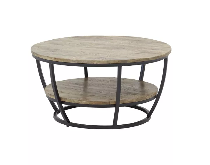 Table basse bois et noir 86cm Corazon