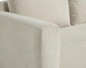 Canapé d'angle réversible 4 places convertible avec coffre en tissu texturé Canopy