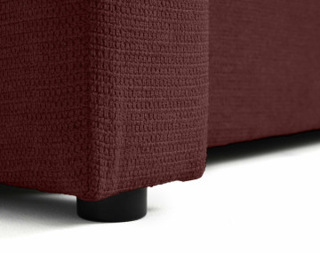 Canapé d'angle réversible 4 places convertible avec coffre en tissu texturé Canopy