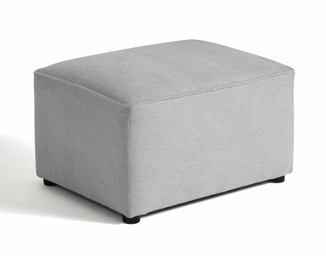 Pouf en tissu texturé Canopy