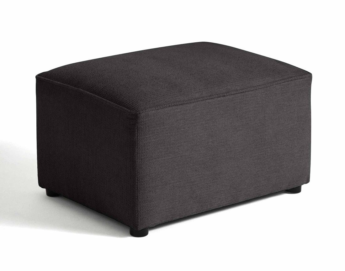 Pouf en tissu texturé Canopy