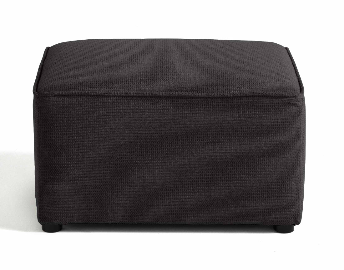 Pouf en tissu texturé Canopy