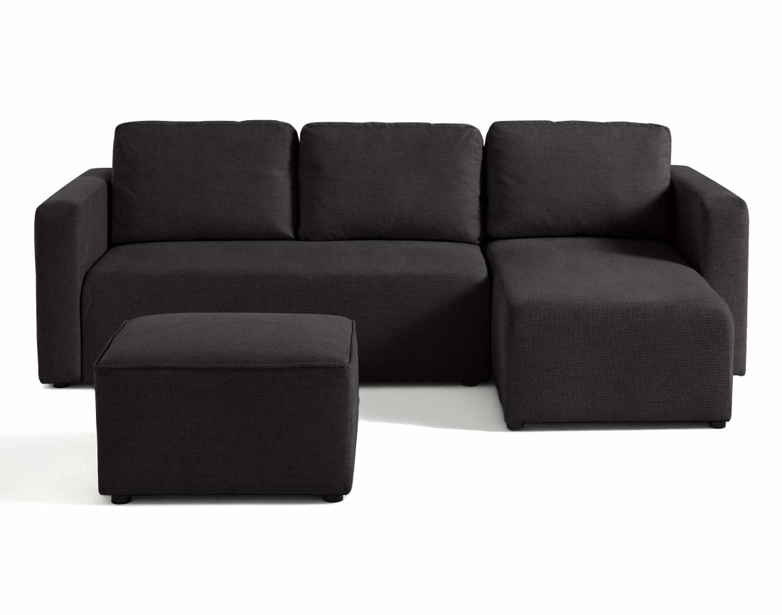 Pouf en tissu texturé Canopy