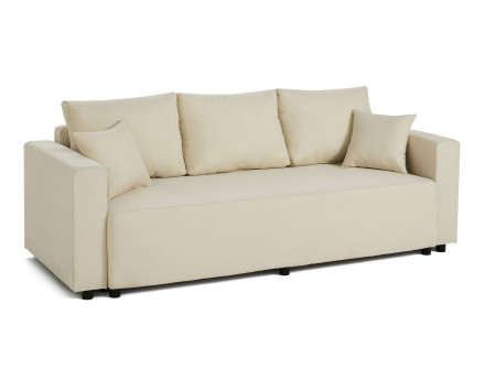 Canapé 3 places convertible avec coffre en tissu Regala