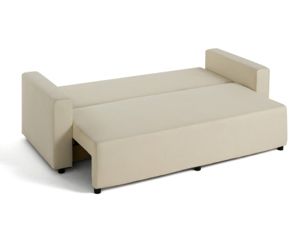 Canapé 3 places convertible avec coffre en tissu Regala