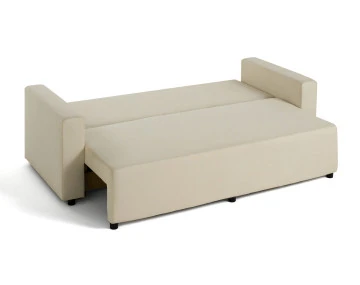 Canapé 3 places convertible avec coffre en tissu Regala