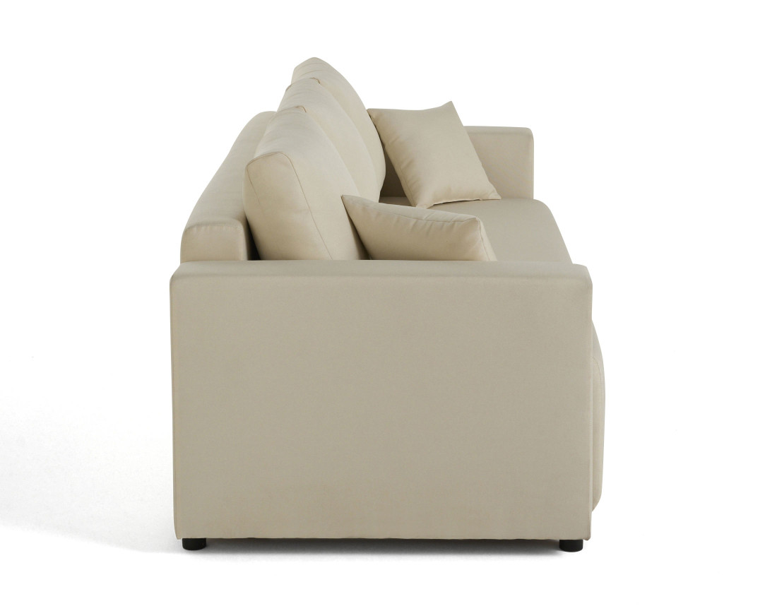 Canapé 3 places convertible avec coffre en tissu Regala Canapé 3 places convertible avec coffre en tissu Regala