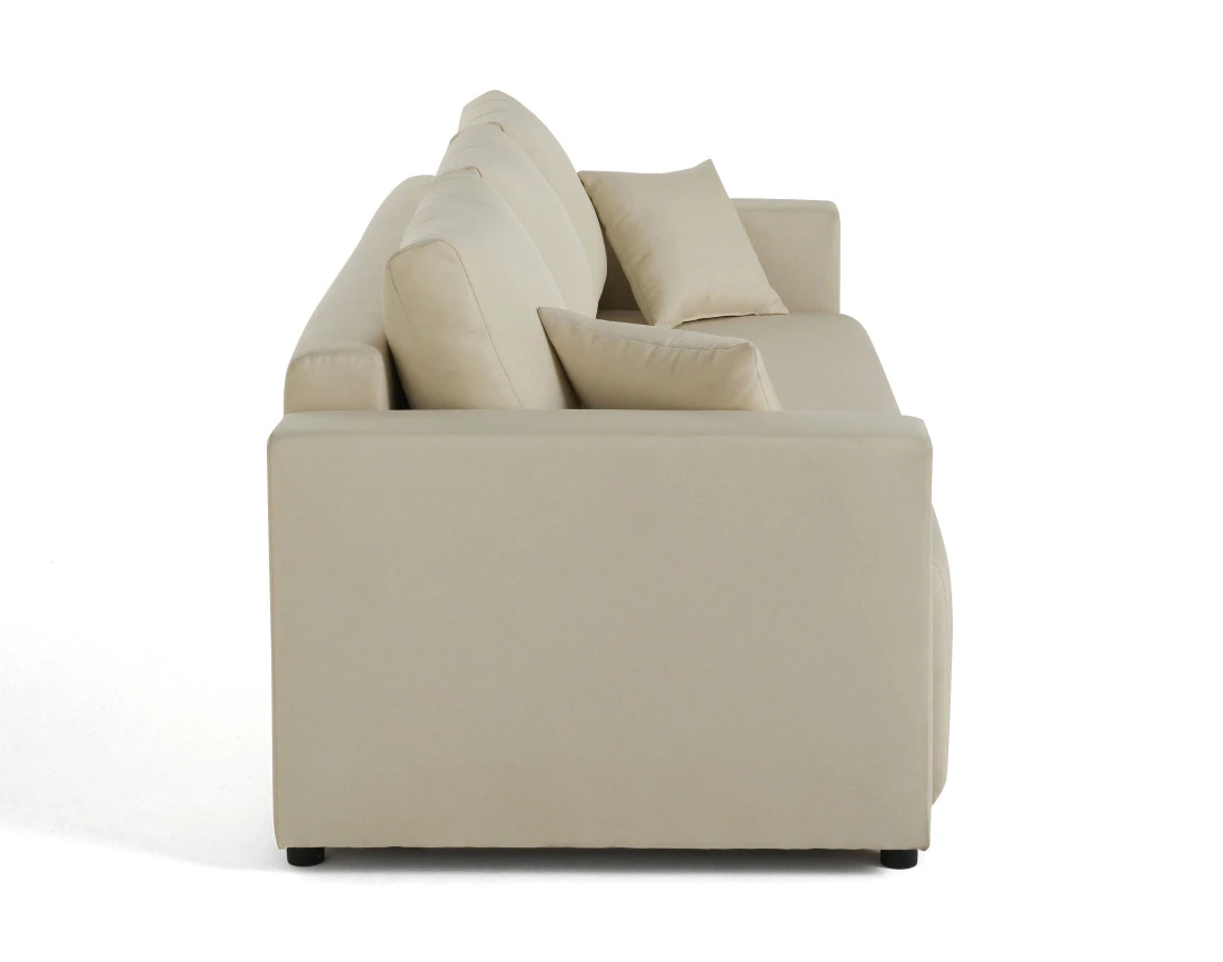 Canapé 3 places convertible avec coffre en tissu Regala
