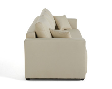 Canapé 3 places convertible avec coffre en tissu Regala