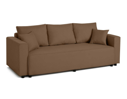 Canapé 3 places convertible avec coffre en tissu Regala