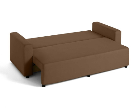 Canapé 3 places convertible avec coffre en tissu Regala