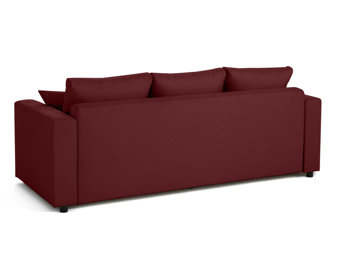 Canapé 3 places convertible avec coffre en tissu Regala