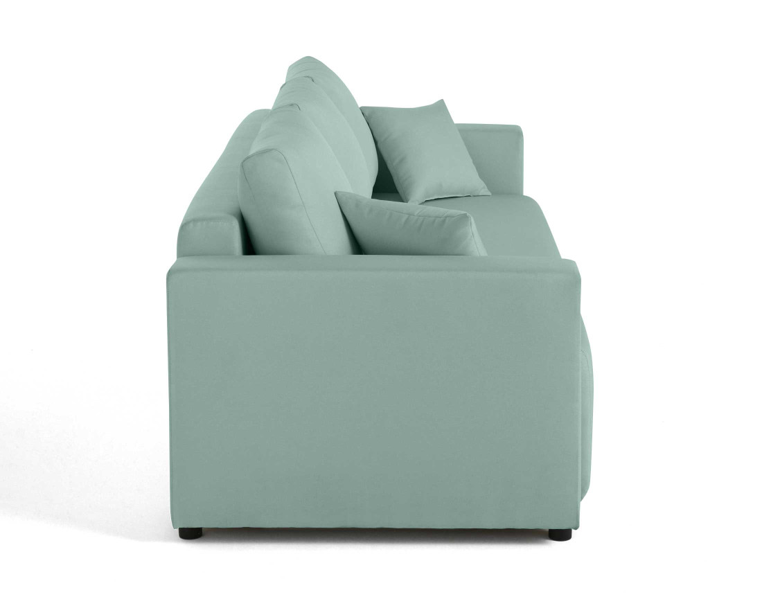 Canapé 3 places convertible avec coffre en tissu Regala