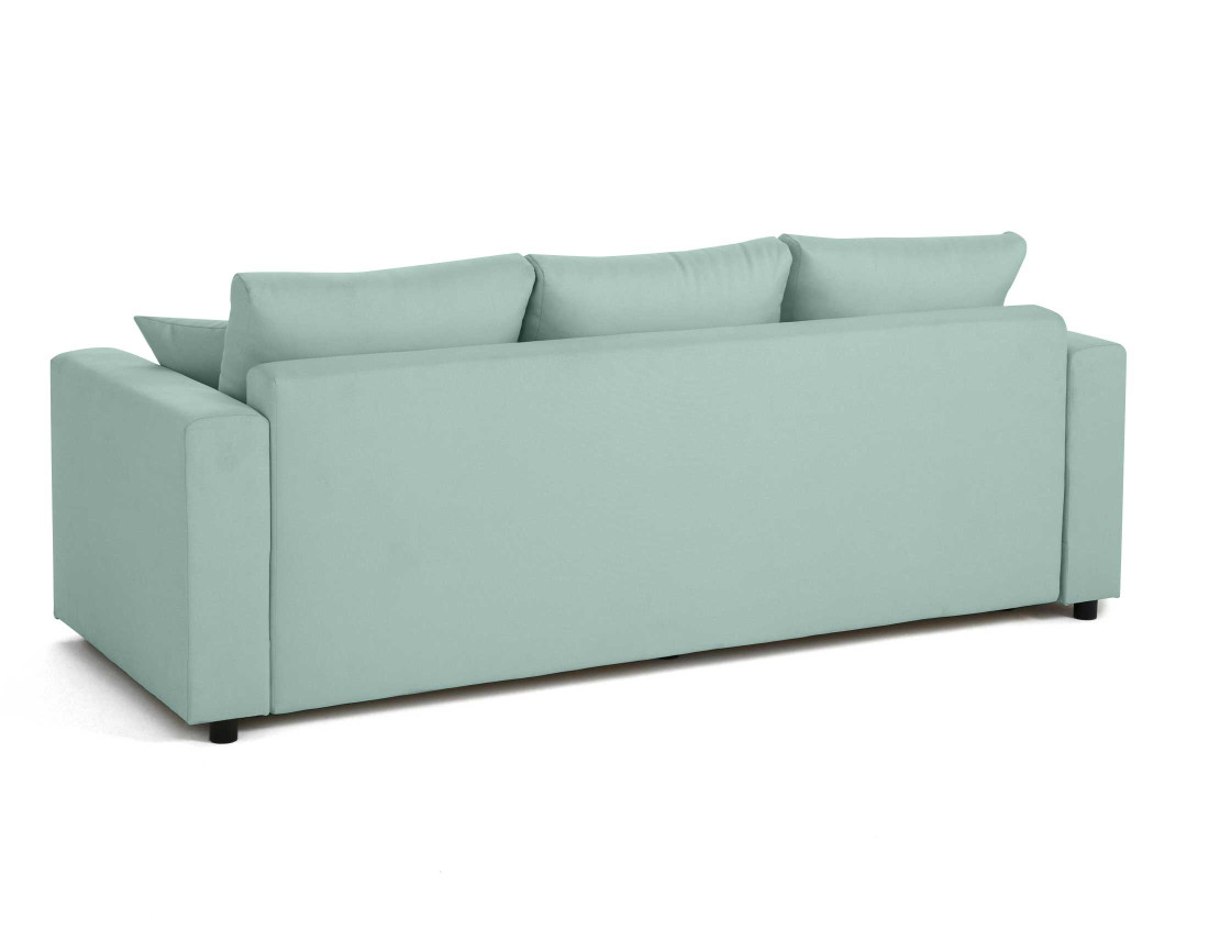Canapé 3 places convertible avec coffre en tissu Regala