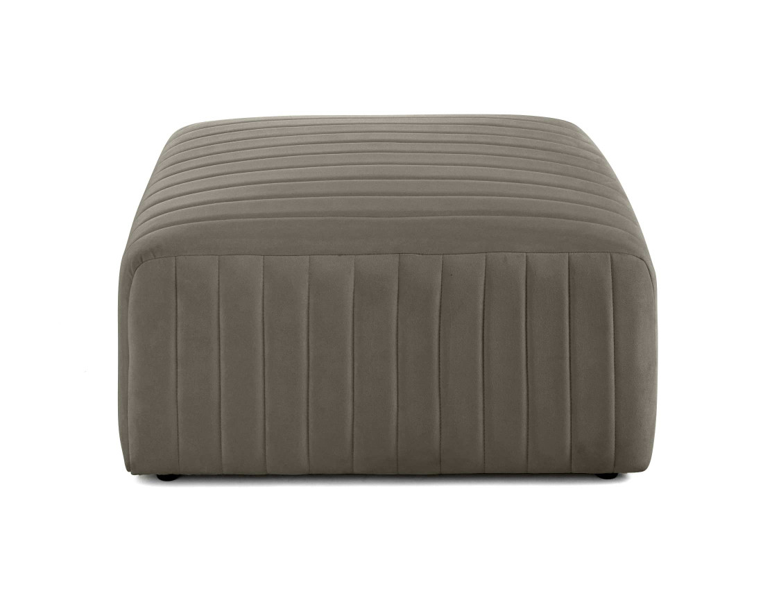 Pouf modulable en velours Nova