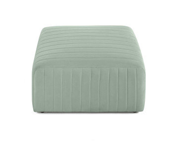 Pouf modulable en velours Nova