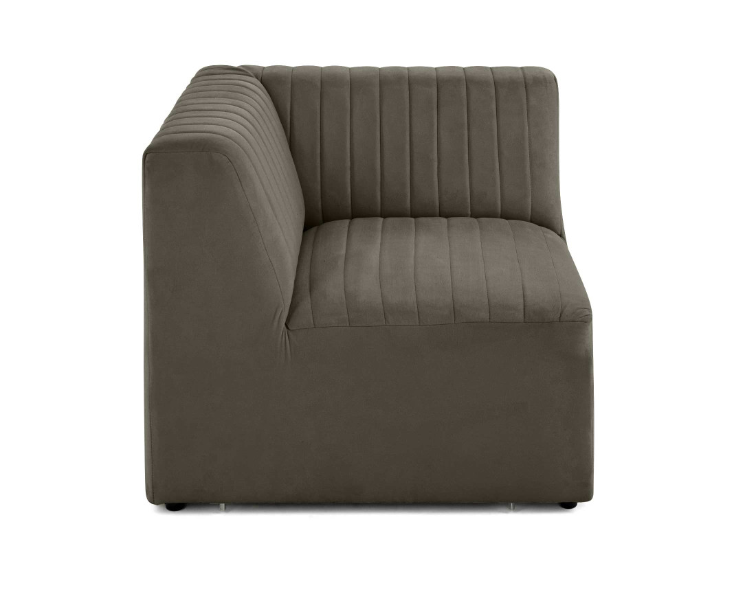 Module d'assise d'angle réversible en velours Nova Module d'assise d'angle réversible en velours Nova