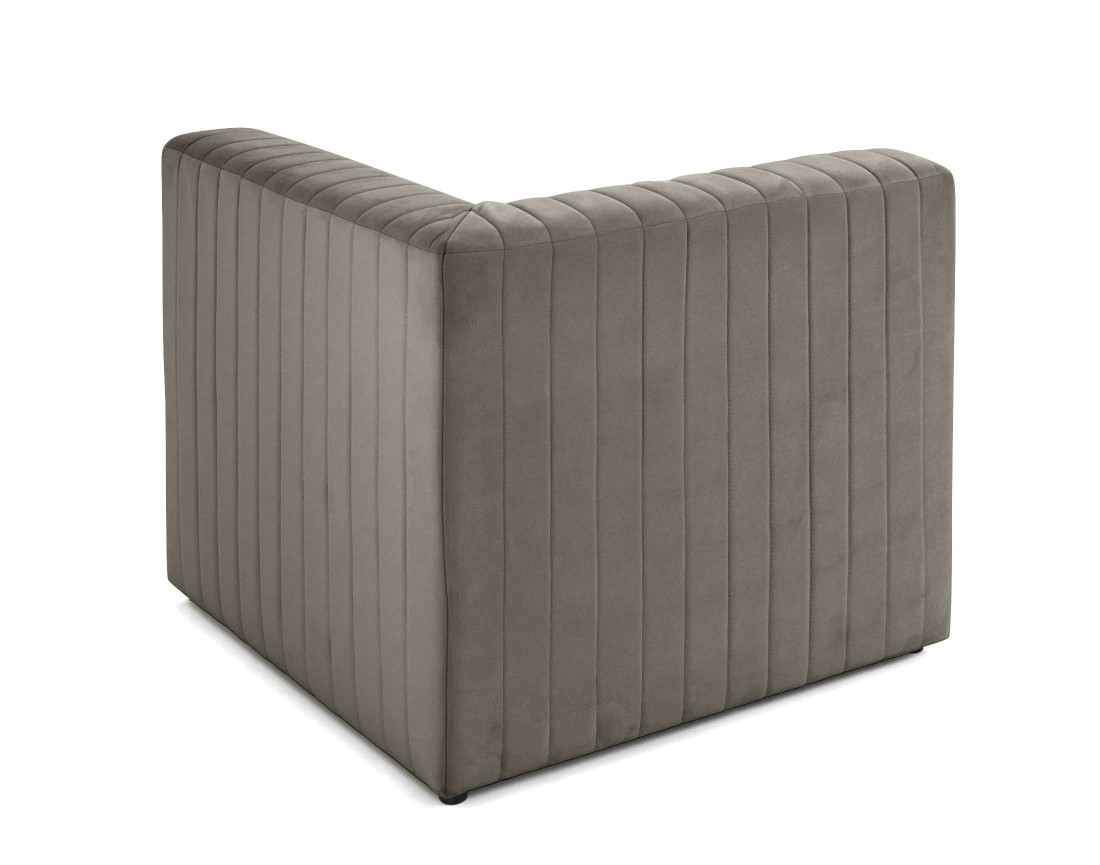 Module d'assise d'angle réversible en velours Nova Module d'assise d'angle réversible en velours Nova