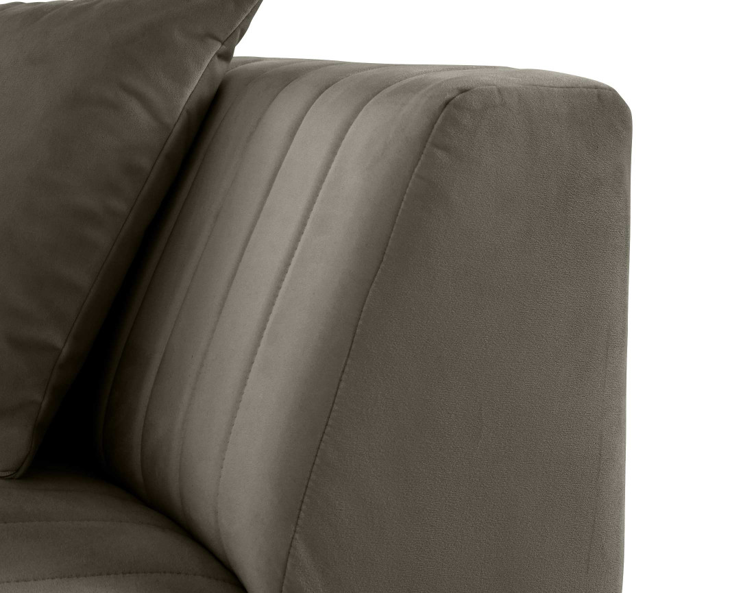 Module d'assise d'angle réversible en velours Nova Module d'assise d'angle réversible en velours Nova