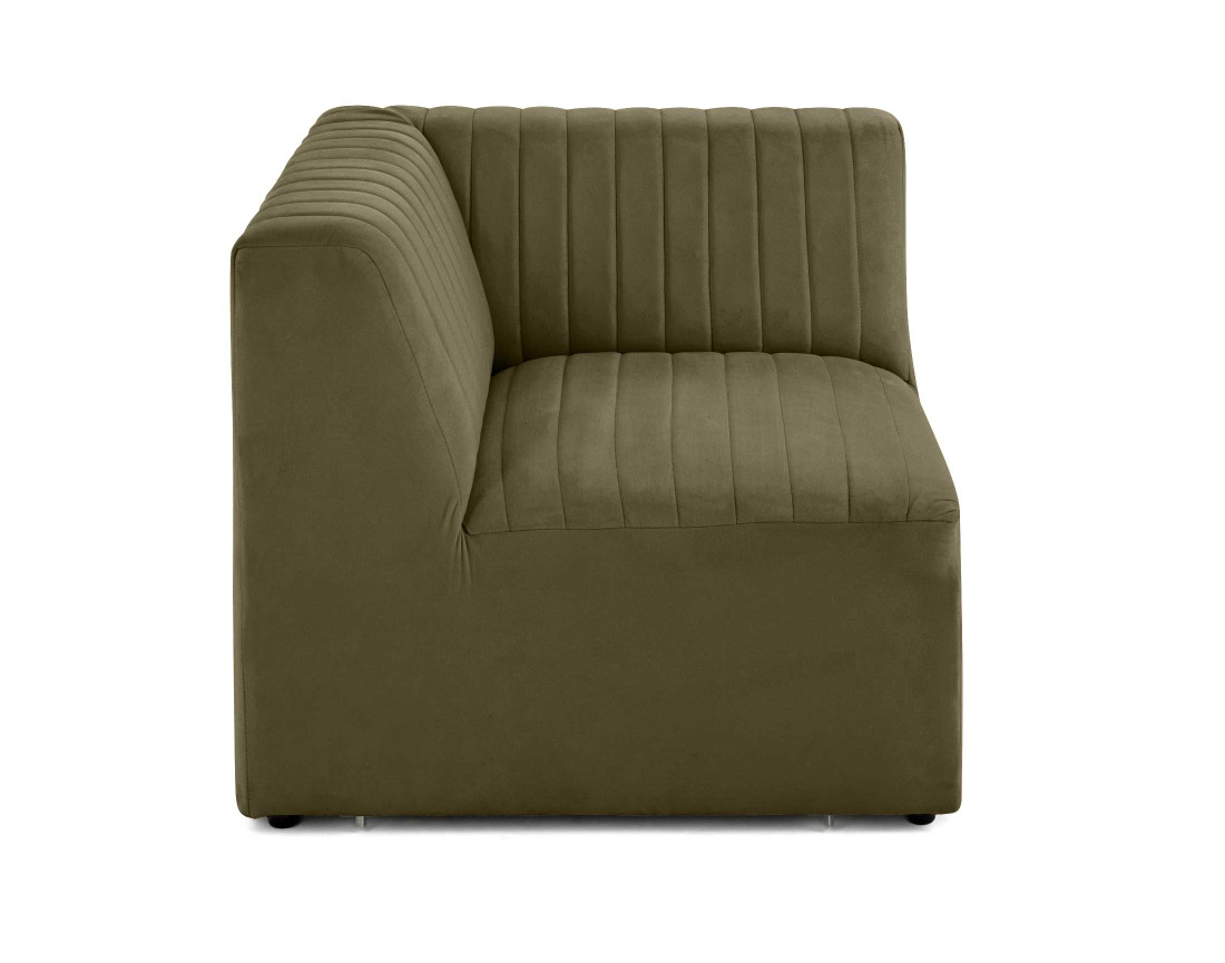 Module d'assise d'angle réversible en velours Nova Module d'assise d'angle réversible en velours Nova