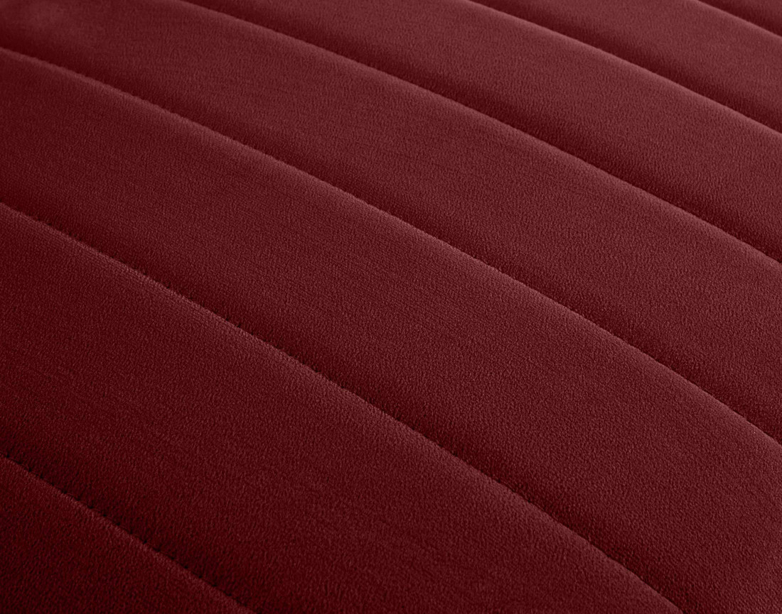 Module d'assise sans accoudoirs en velours Nova