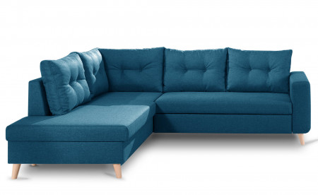 NORDIC - Canapé scandinave d'angle gauche L convertible en tissu - 234x86x188cm NORDIC - Canapé scandinave d'angle gauche L convertible en tissu - 234x86x188cm