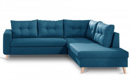 NORDIC - Canapé scandinave d'angle droite L convertible en tissu - 234x86x188cm NORDIC - Canapé scandinave d'angle droite L convertible en tissu - 234x86x188cm