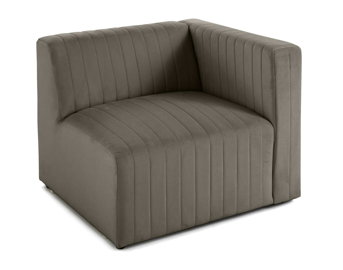 Module d'assise droit en velours Nova Module d'assise droit en velours Nova
