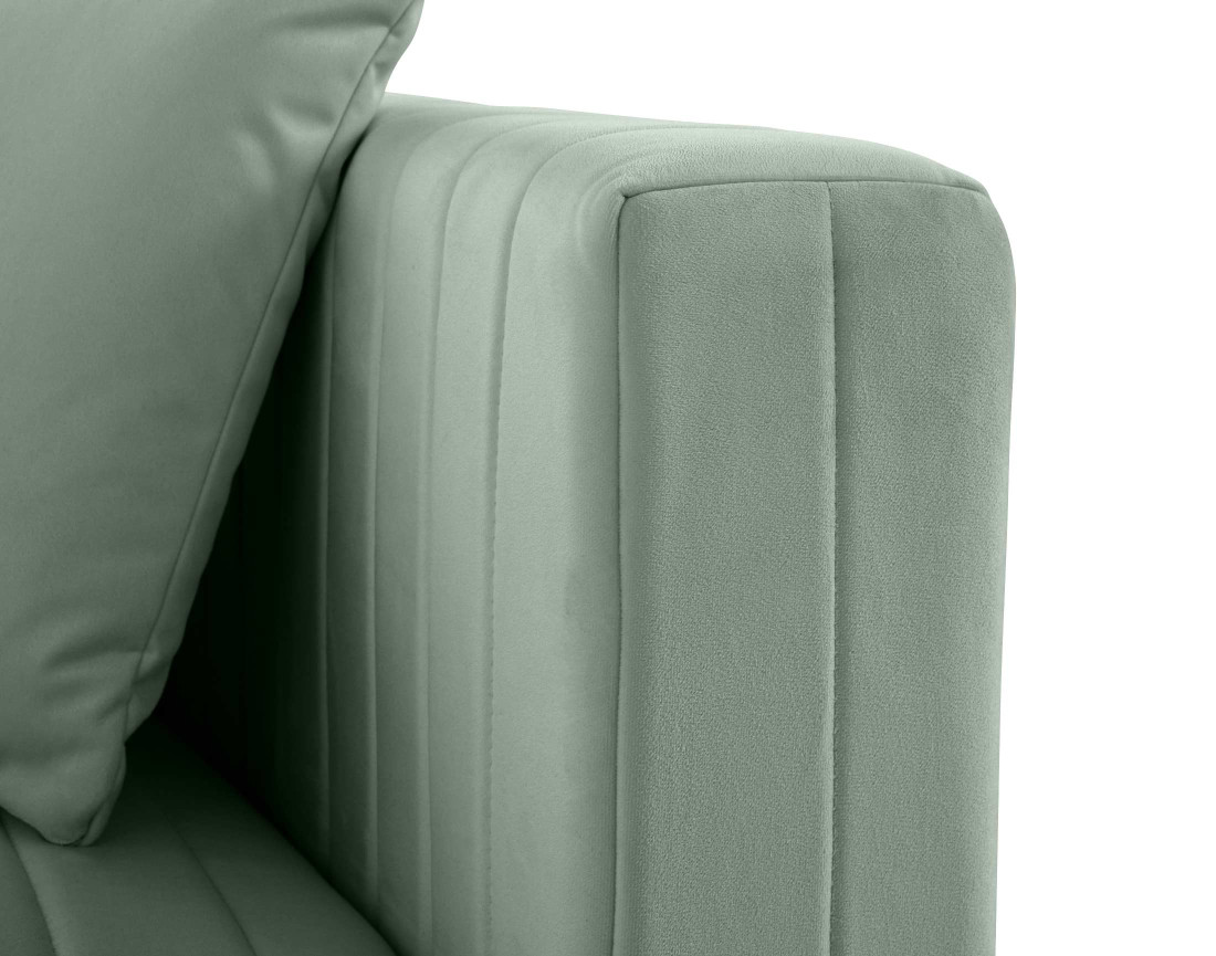 Module d'assise droit en velours Nova