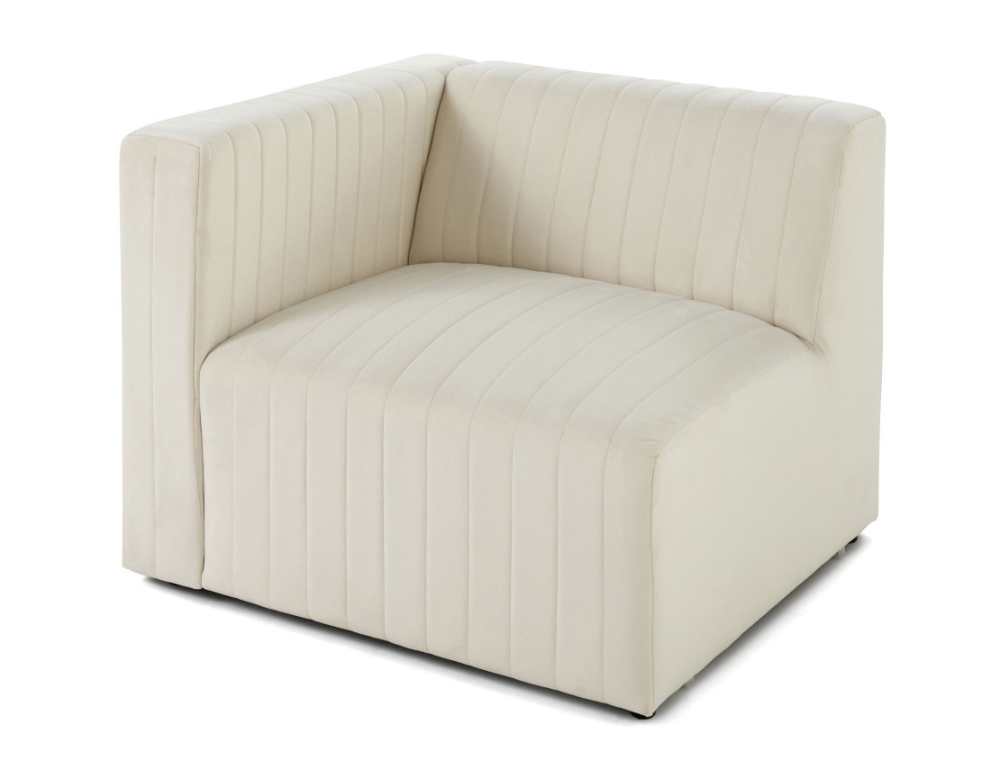 Module d'assise gauche en velours Nova Module d'assise gauche en velours Nova